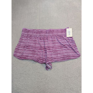 Women's Jasmine & Ginger Purple White Athletic Shorts L New Nordstrom Rack